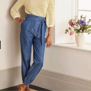 Boden Paperbag Utility Jogger Size 4P in Chambray T0789